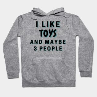 I Like Toys And Maybe 3 People Hoodie